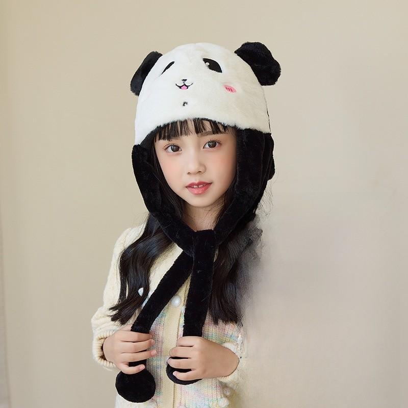 Kids Animal Cartoon Knitted Hat With Cozy Polyester Fabric For Cold Weather