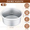 ABIYY-18 Pieces 4 Inch Small Cake Pan Mini Round Cake Pans for Baking Cake Pans Cheese Cake, Pizza, Quiche