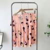 Summer Pajamas Women's Cotton Silk Short Sleeve Shorts Homewear Two-piece Set Little Girl Artificial Cotton Plus Size Pajamas Suit
