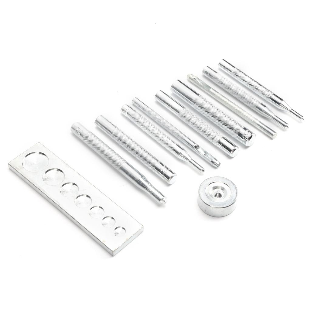 Snap Fastener Installation Tool Hand Press Die Punch Press Set DIY Leather Craft