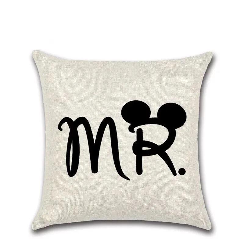 Couple Print Decorative Pillowcases Living Room Office Home Pillowcases Car Ornaments
