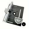Woodworking Router Table Insert Plate, Aluminum Mounting Plate with Miter Slot Guide and Fixing Bracket for Trimming Machine