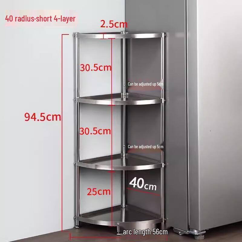 Yunshuang Dreieckiger Küchen-Aufbewahrungsständer