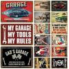 Garage House Plaque Metal Poster Tin Sign Plate Posters Vintage Retro Aesthetic Room Decor Wall Art Decoration 26T0104 26T0104
