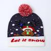 Unique Patterned Christmas Beanie Hat With Bright Led Lights For Winter Cheer