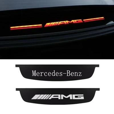 1pcs Car LOGO Accessories Brake Light Projection Board Sticker Emblem Decals For Mercedes Benz AMG A C E Class W204 W203 W205 QI7