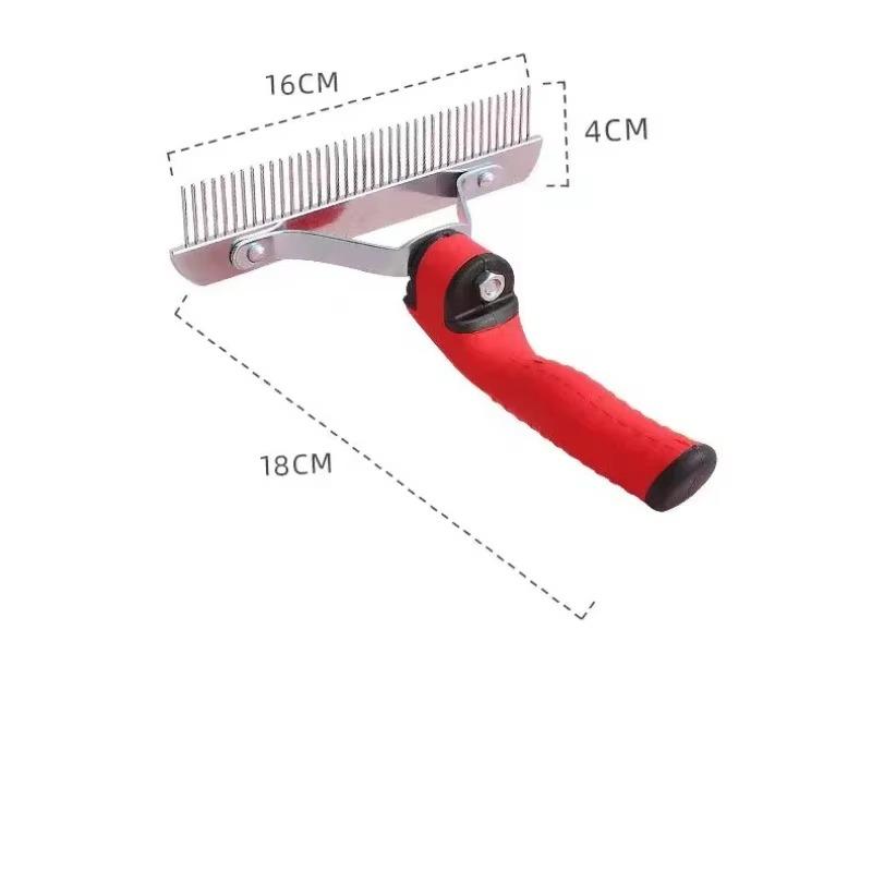 Haustierkamm, 1 Stück, Fellpflegekamm für Katzen und Hunde, glatte Haarprodukte, Haustierprodukte, Entflusen, Reinigung, Massage, Zeckenentfernung, Nadelkamm