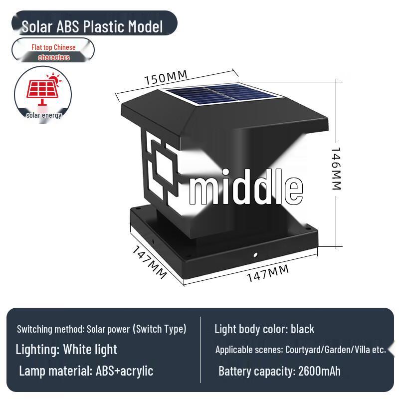 Outdoor Garden Pillar Post Light