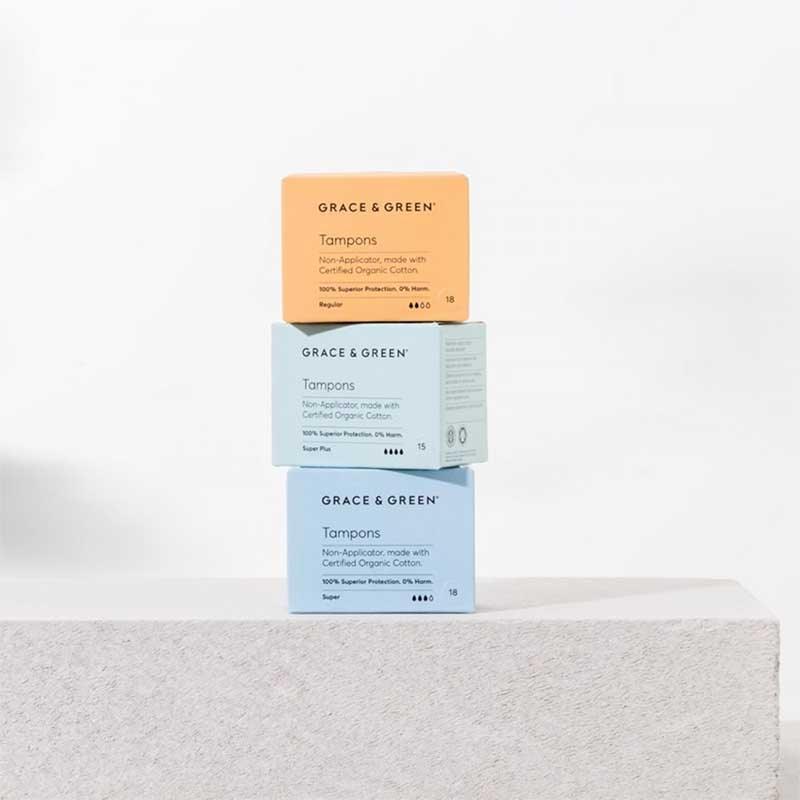 

Тампони з органічної бавовни без аплікатора - 3 вбираючі властивості