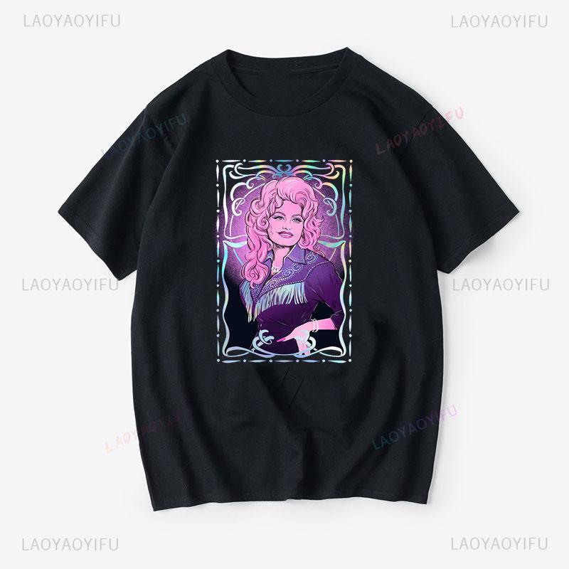 Dolly Parton Cheap Material Polyester Tshirt Women Summer Harajuku Coutry Music Legend Novelty Trend Hot Sale Popular Clothes