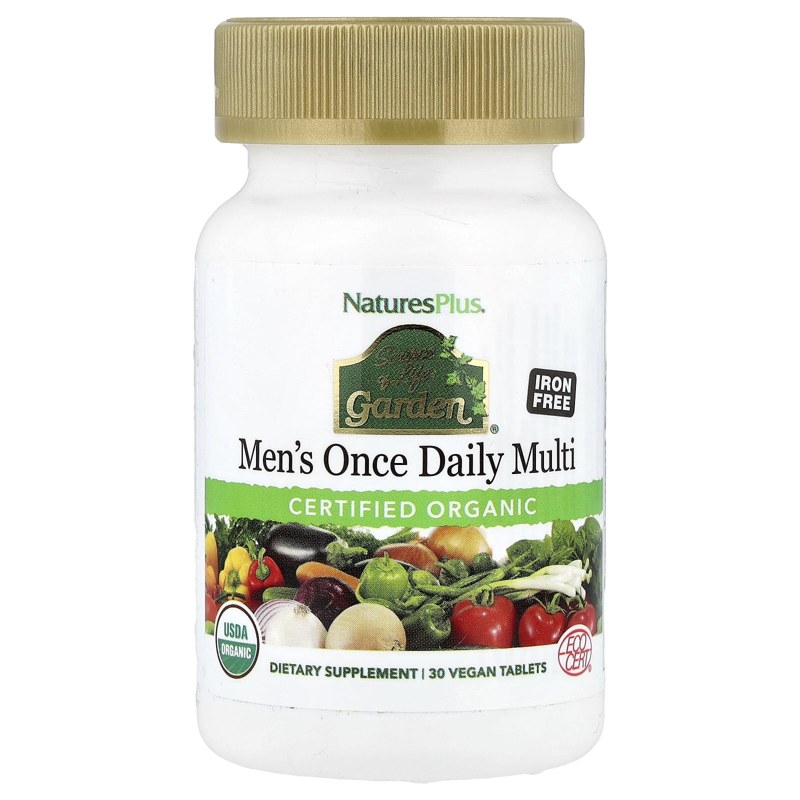 

Source Of Life Garden, Men s Once Daily Multi, Veggie Tablets, 30 Tablets