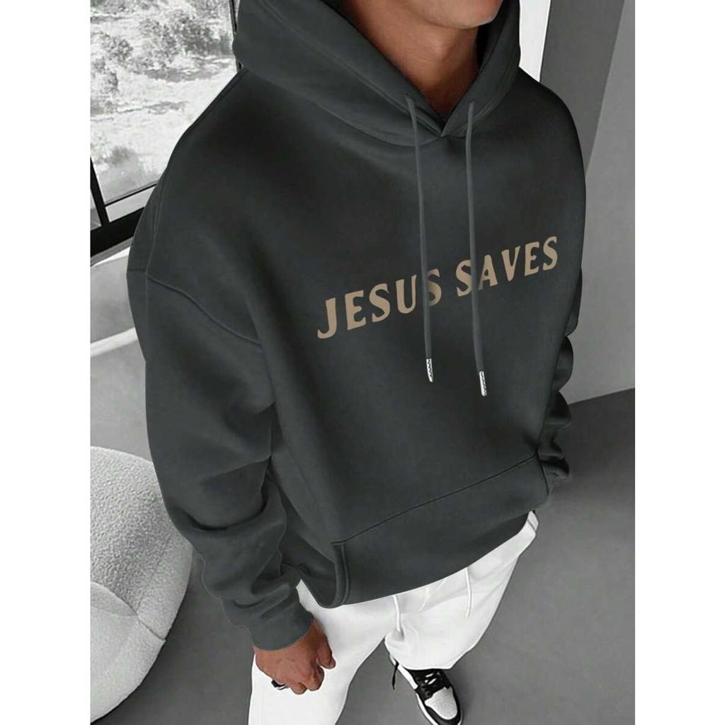 Men Jesus Fleece Hoodie Sweatshirt Street Fashion for Men Long Sleeve Hooded Sweatshirts Hip Hop Harajuku Y2k Men Tops Hoodie