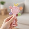 Candy Color Teething Ring Safe Rattle Toy Anti-eating Silicone Teether  Nursing