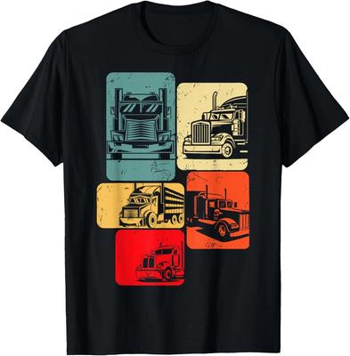 Trucker Semi Truck Men Kids Boys Gift Unisex T-Shirt