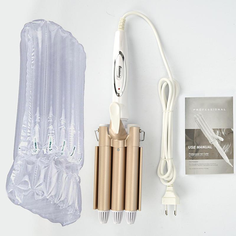 Professional Curling Iron Triple Barrel Hair Curler Hair Waver Styling Tools Electric Hairdressing Curling For All Hair Types