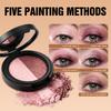 Dual Color Eyeshadow Palette, Shimmer and Matte Eye Shadow Powder, Highly Pigmented Glitter Eye Makeup, Long Lasting Waterproof Eyeshadow
