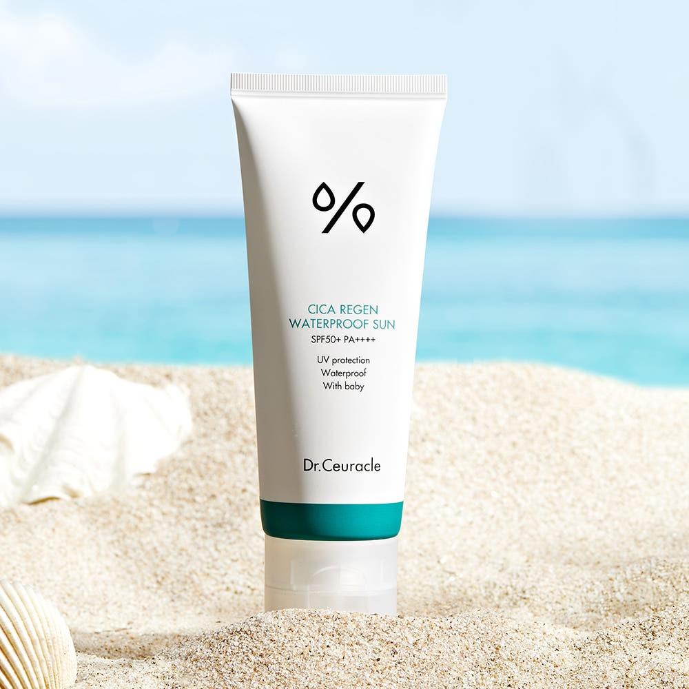 Dr.Ceuracle Cica Regen Waterproof Sun SPF50+ PA++++ Family Size Hydrating 100ml