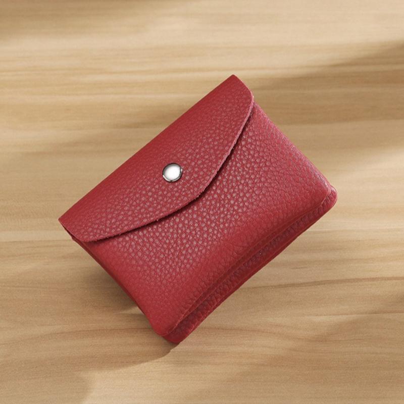 Kadınlar için Üst Katman İnek Derisi Madeni Para Kesesi Yeni Hakiki Deri Anahtarlık Kartlık Madeni Para Cüzdanı