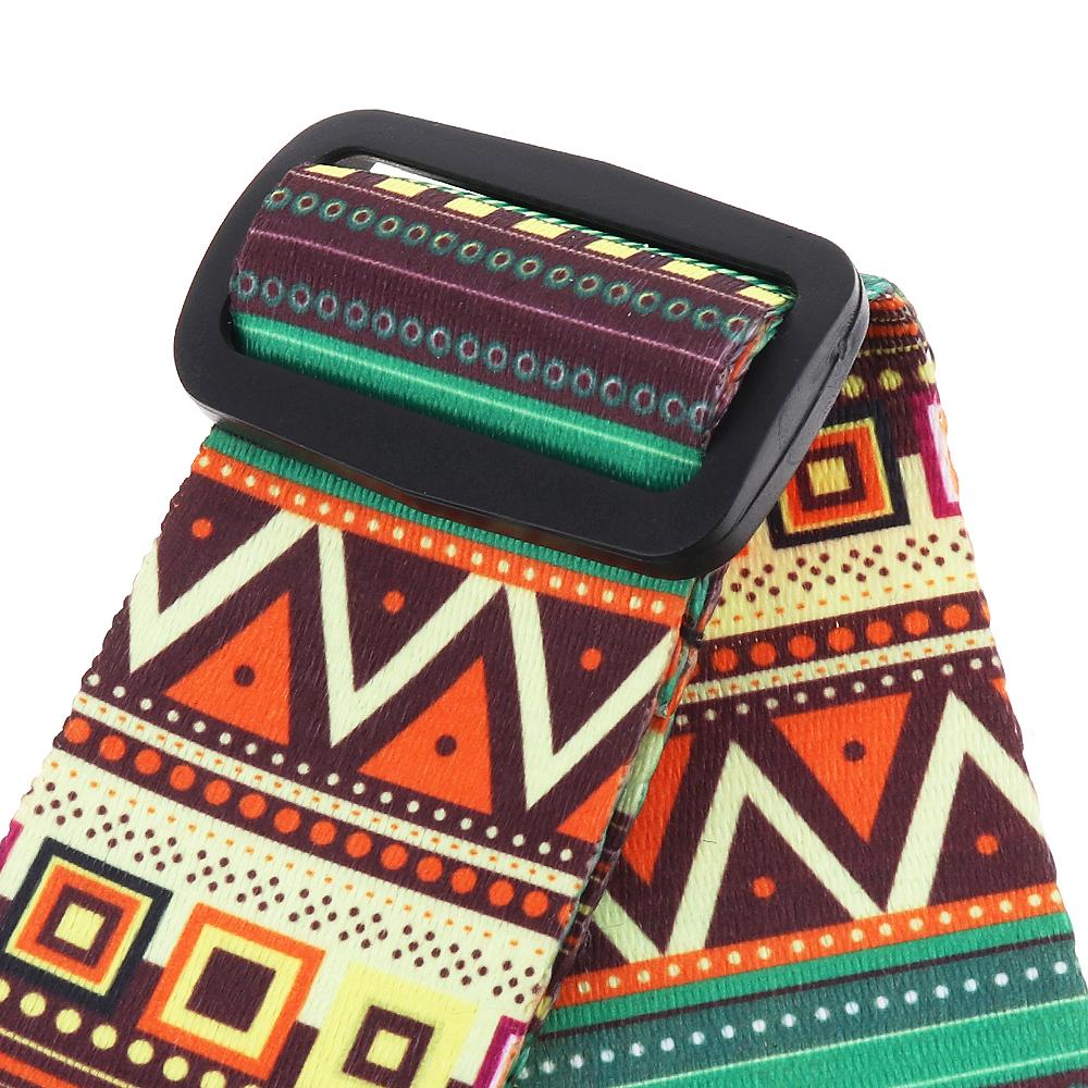 Adjustable National Style Printing Guitar Strap for Acoustic Electric Bass Guitar