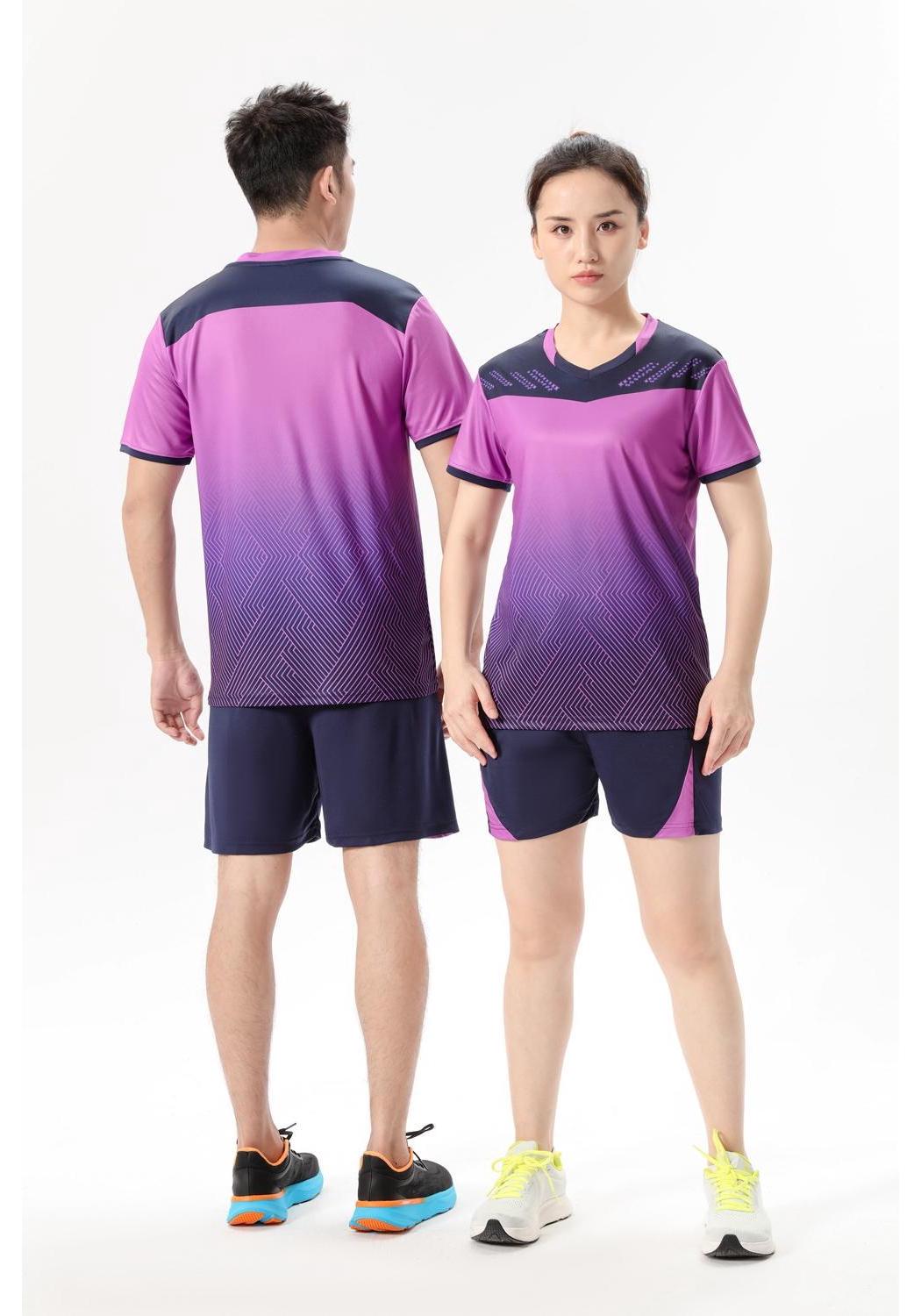 Men s and Women s University Volleyball Team Summer Uniform Set Men s L фиолетовый