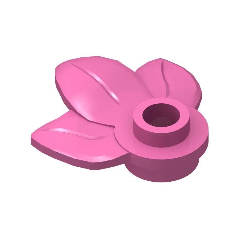 420pcs Plant Leaf 1x1 Round Brick with 3 Leafs Building Block Set Accessories  DIY Assembly Parts Compatible with  Block Bricks 32607