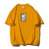 Shellsuning Oversized bavlněná trička s grafikou Muži Léto Měkké Trička s krátkým rukávem Dámská Móda Univerzální pulovry Dámské