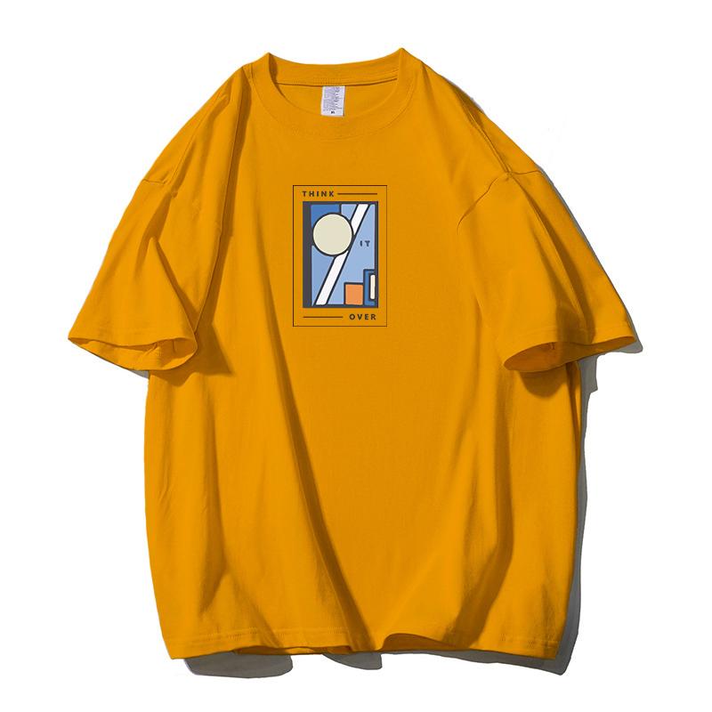 Shellsuning Oversized bavlněná trička s grafikou Muži Léto Měkké Trička s krátkým rukávem Dámská Móda Univerzální pulovry Dámské