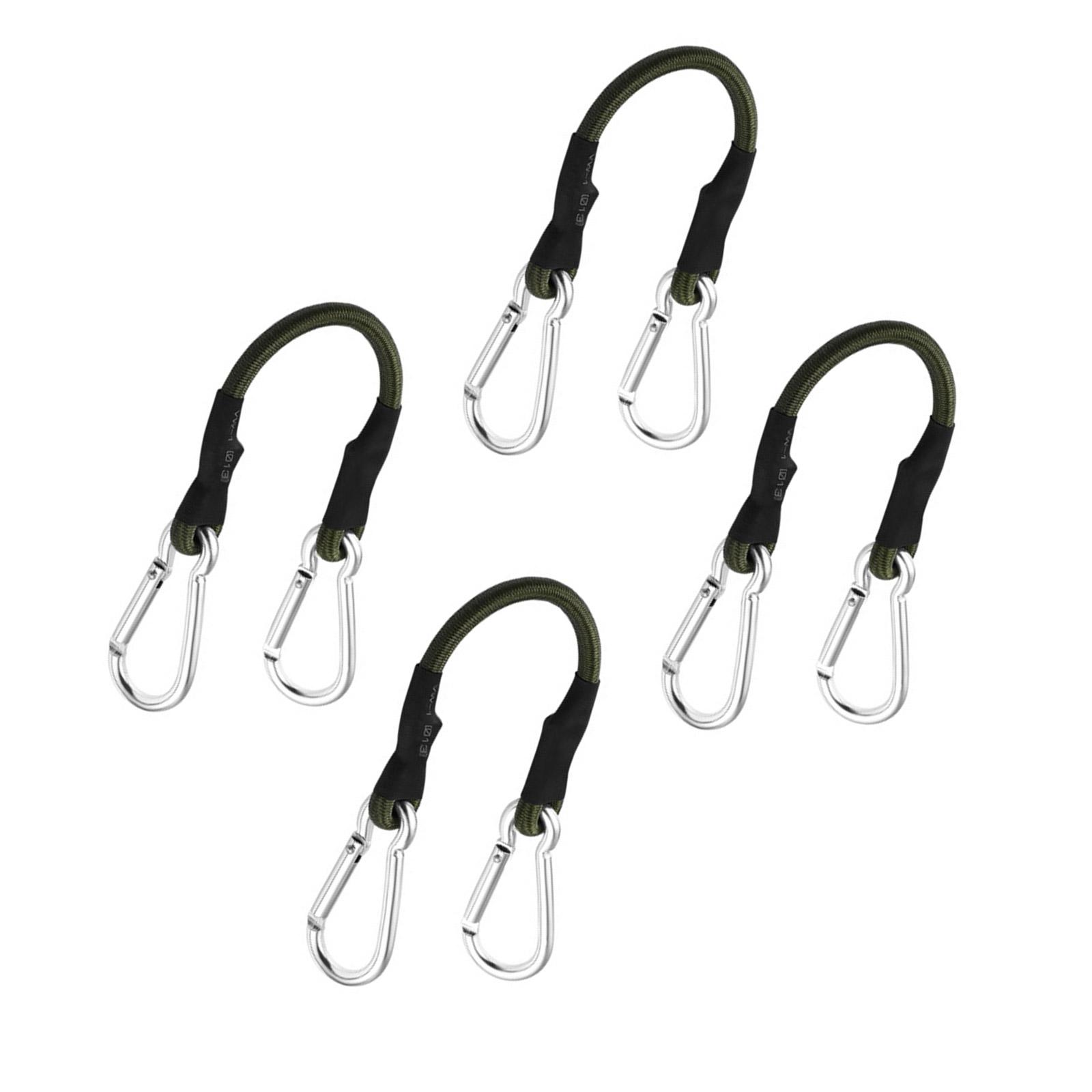 

4pcs Tent Fixing Bungees Cord Versatiles Elastics Rope Strong Load Bearing Hook for Camping Tent Rope Hiking Equipment