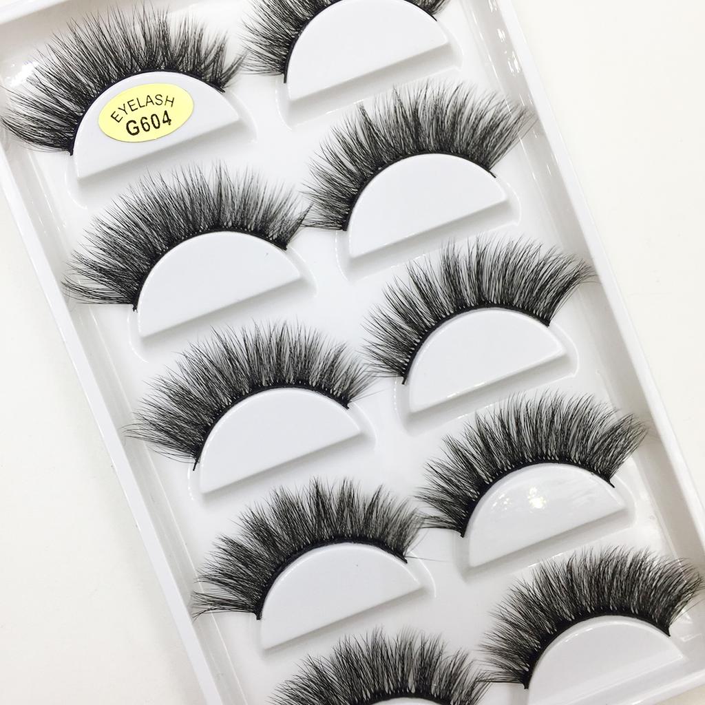 10 styles 5 Pairs Natural 3D Mink False Eyelashes Soft Wispy Fluffy Lashes Make up Faux Fake Eye Lashes Cils Maquillaje