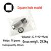 Electric Wrench to Drill Conversion Head – 1/2" Impact & Four-Pit Adapter for Square/Round Shank