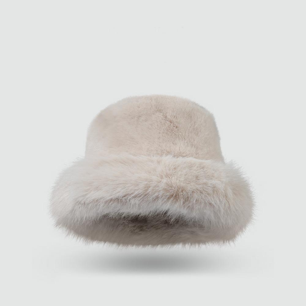 Warm Artificial Fur Hat Fluffy Hat Winter Cap Personality Beanie Hat  Outdoor