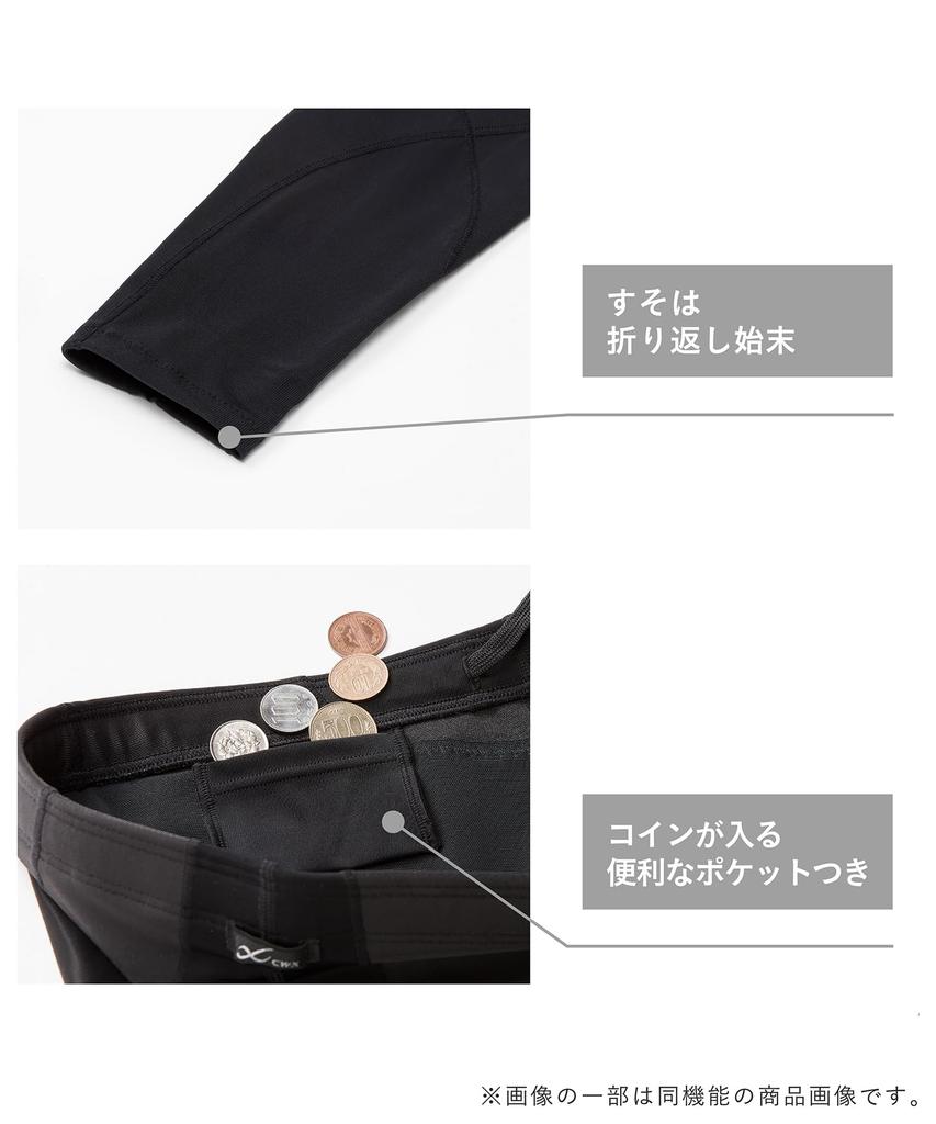 Sports Tights GYM Reduces Muscle Fatigue During Provides Full Lower Body Long Leg Generator Model HZY546 BL CW-X/Wacoal Women's [GOLD'S Collaboration]