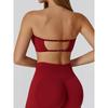 Fashion Sports Intimates Women's Shockproof Push-up Sexy Beauty Back Tube Top Yoga Vest Training Adjustable Workout Bra