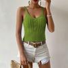 Tank Top For Women Fashion Sexy Summer Tops  Cropped Vest O-Neck Sleeveless Cropped Top