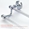 Wall Mounted Polished Chrome Brass Bathroom Double Towel Bar Towel Rail Holder Bathroom Accessory