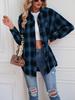 Autumn/Winter 2025 Women's Plaid Boyfriend-Style Loose Shirt