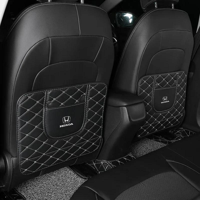 2025 Car New Honda Car Anti-kick Mat Interior Pu Leather Seat Back Anti-scratch Protection Mat for Honda Civic Accord CRV HRV Fi