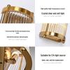 American Crystal Wall Lamp: Minimalist Nordic Stainless Steel Fixture for Living Rooms, Staircases, and Bedrooms.
