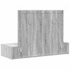 Makeup Table with Drawers Gray 100 x 40 x 70 cm Engineered Wood