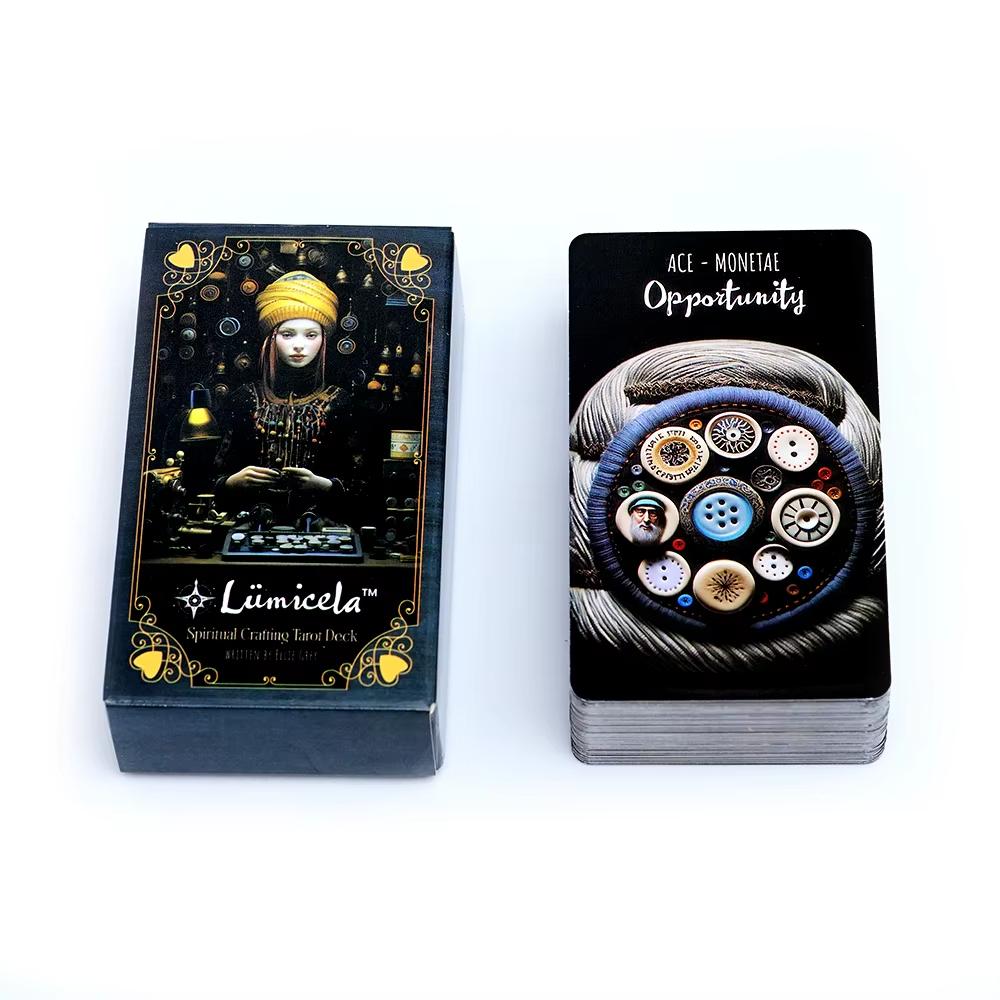 Lumicela Spiritual Crafting Tarot Deck Oracle Card Fate Divination Leisure Entertainment Family Gatherings Tarot Card Board Game