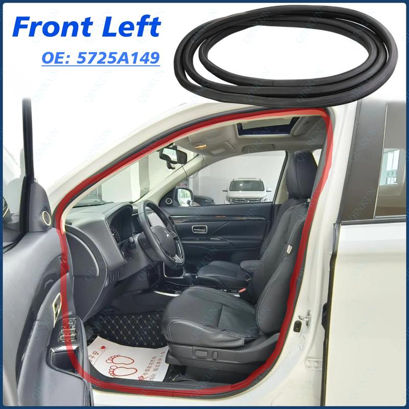 Left/Right Door Inner Pillar Trim Weatherstrip Rubber Seal for Mitsubishi Outlander 2016- All Trims & PHEV 5725A149 5725A150