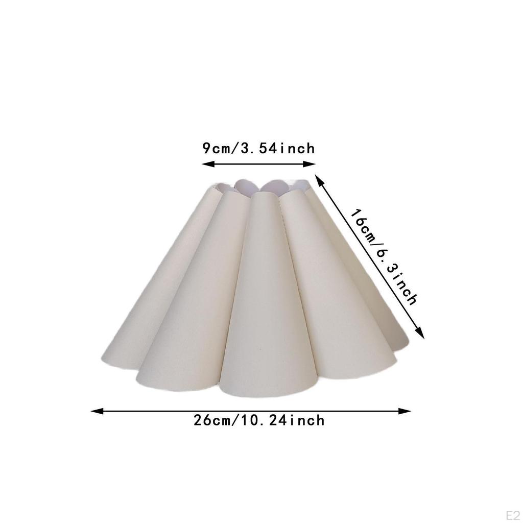 Petal Cloth Table Lamp Shade Decor Lampshade for Farmhouse Living Room Hotel