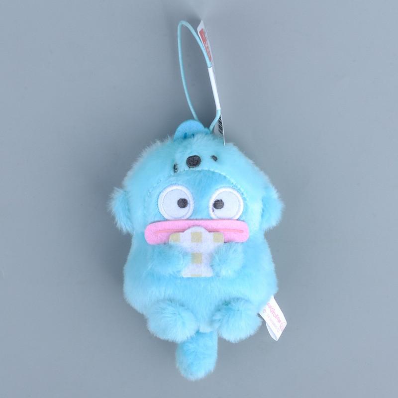 Ugly Hanton Fish Cross Dressing Otter Hold Shell Plush Pendant Keychain Doll