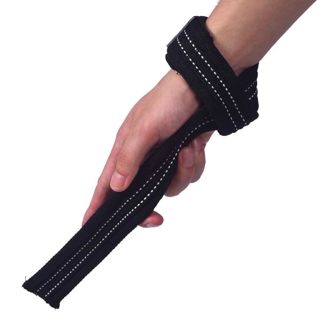 Hot Sale Unisex Custom Logo Gym Fitness Non-Slip Weightlifting Strap Wrist Straps for Strength Training and BodyBuilding