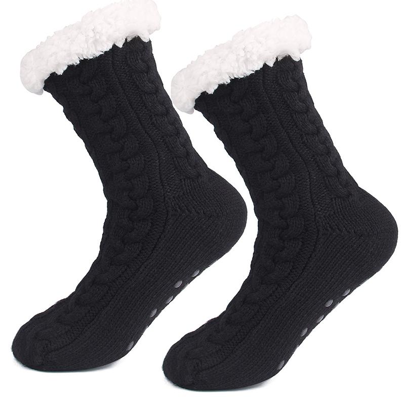 New Men Home Thermal Socks Winter Warm Short Cotton Thick Sleeping Soft Fluffy Slip Non Floor house fuzzy slipper Sock Male Grip