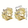 Affordable Diamond Inlaid Ear Drops: Elegant and Versatile Women's Stud Earrings