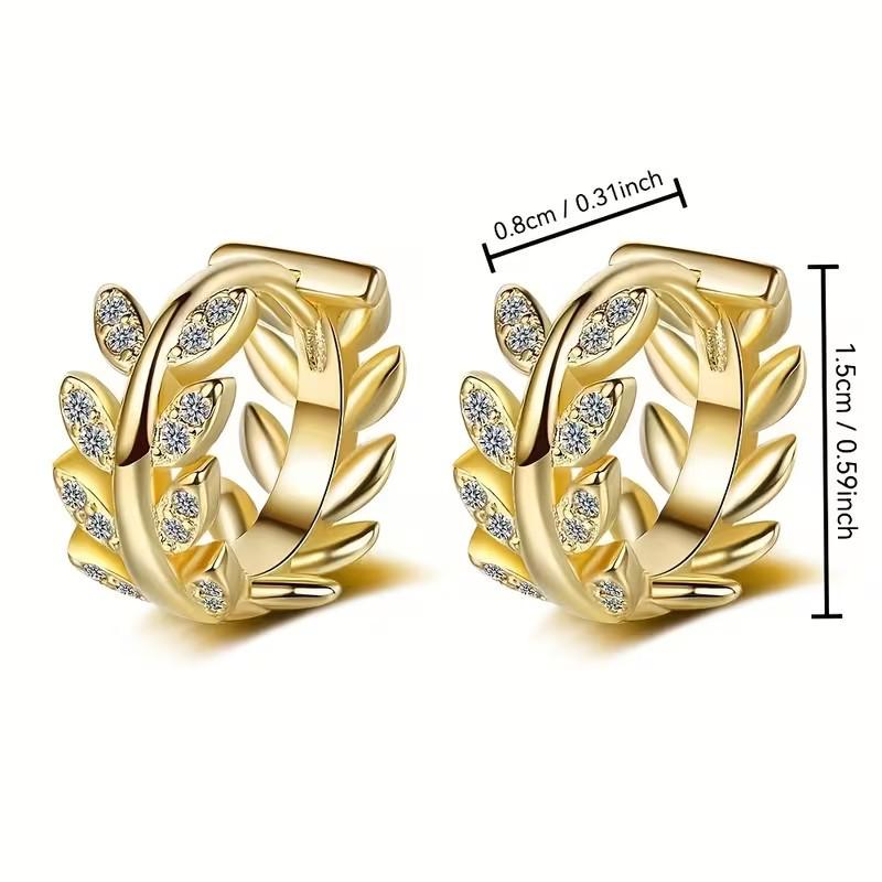 Affordable Diamond Inlaid Ear Drops: Elegant and Versatile Women's Stud Earrings