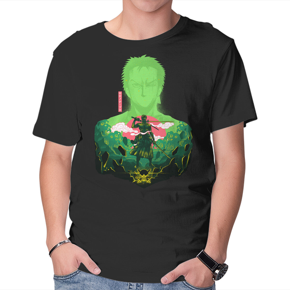Unisex Crew Neck T-Shirt Swordman Pirate Graphic Short Sleeve Casual Tee XXXXL