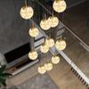 Modern Spiral Chandelier Living Room Villa Loft  Dining Room Kitchen Chandelier Ball Stair Pendant