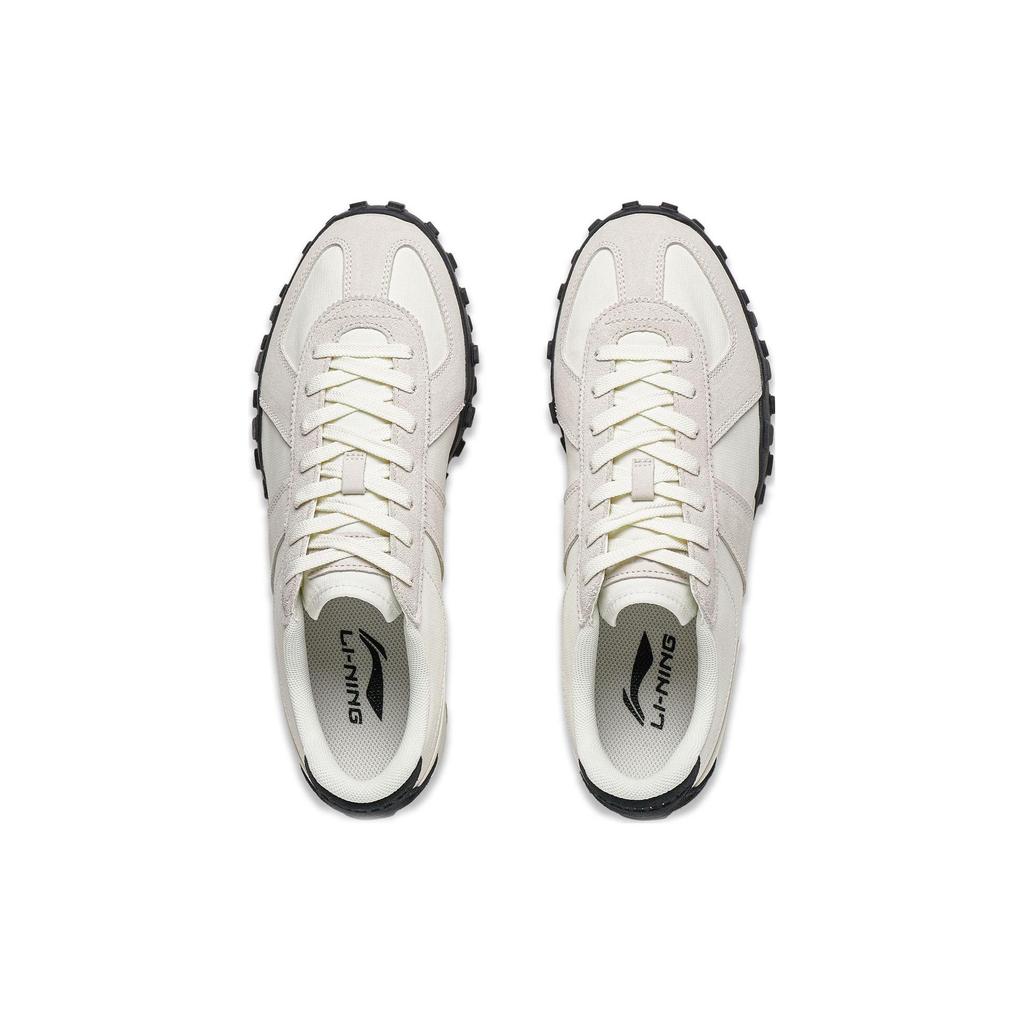 Li Ning VTNG Slip Resistant Abrasion Resistant Low top German Army Trainers Women's White Gray Black AGCT160-5
